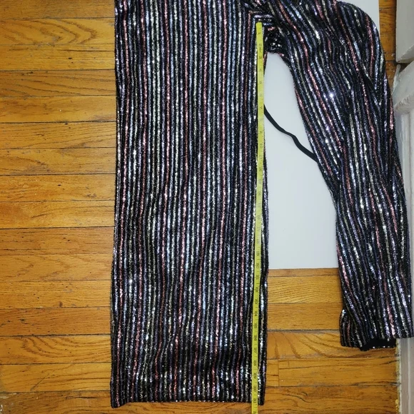 Maeve By Anthropologie Disco Halter Wide Leg Sequin Party Jumpsuit US 14 NWOT - Picture 7 of 8